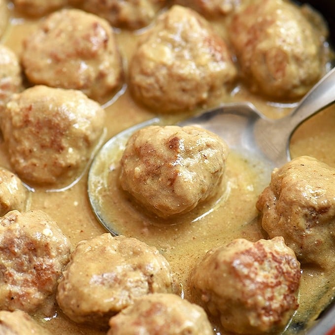 Swedish Meatballs in a pan