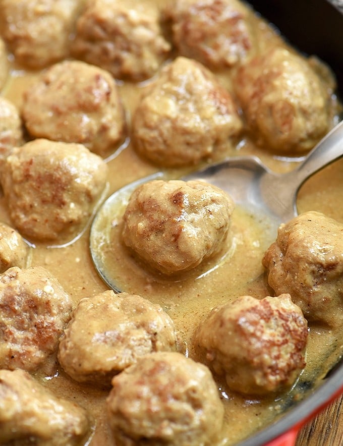 Swedish Meatballs in a pan