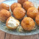 Fried Goat Cheese Balls drizzled with honey are sweet, creamy and crunchy. Perfect for a party!