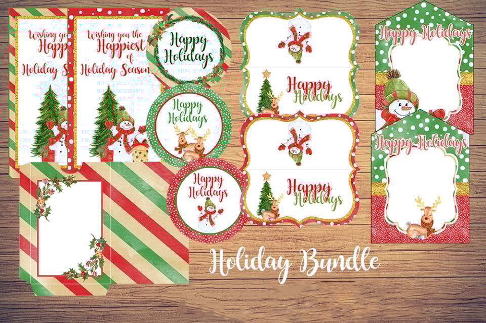 christmas gift giving free printables includes treat bag toppers gift tags mason jar stickers - Free Printables For Christmas christmas gift giving free printables includes treat bag toppers gift tags mason jar stickers - Free Printables For Christmas