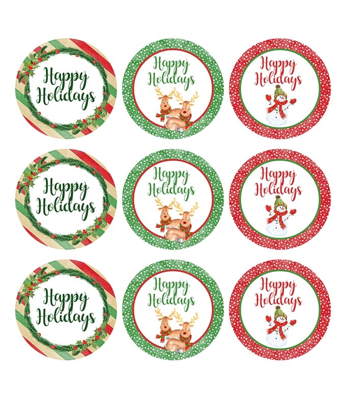 Christmas Cupcake Toppers Printable