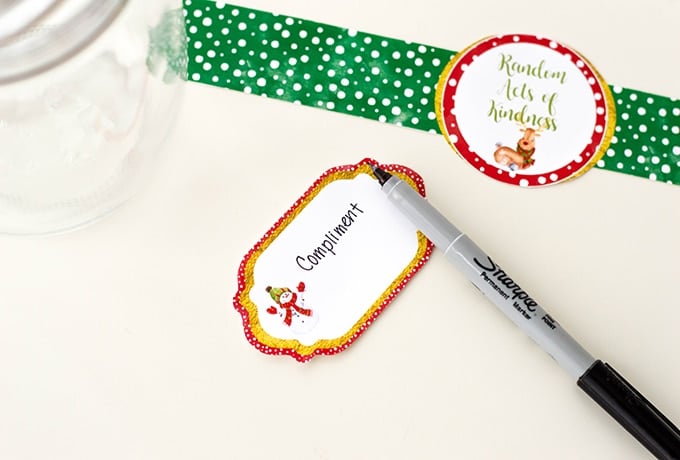 Write sweet compliments and nice notes on these Random Act of Kindness printable cards to spread happiness through the holidays