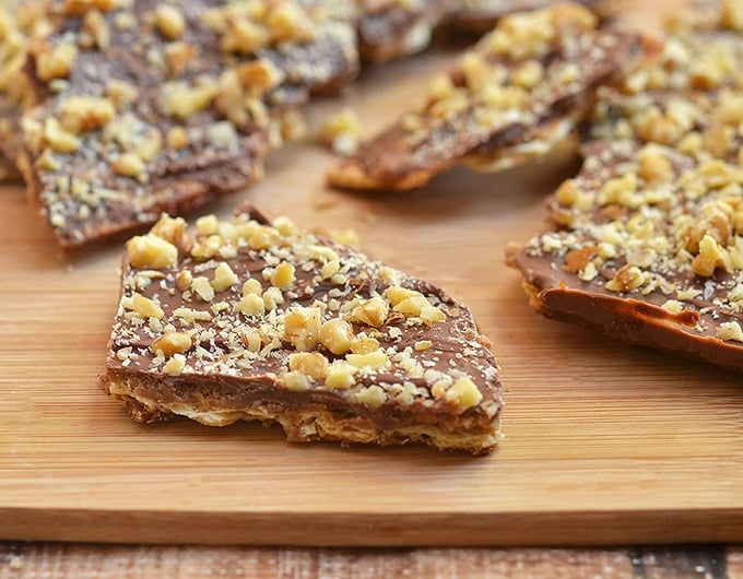 Saltine candy (a.k.a. Christmas crack) is the perfect salty-sweet treat. 