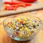 Southwestern Quinoa Salad with quinoa, black beans, corn, bell peppers and lime dressing. Bursting with southwestern flavors, this side dish is delicious as it's nutritious.