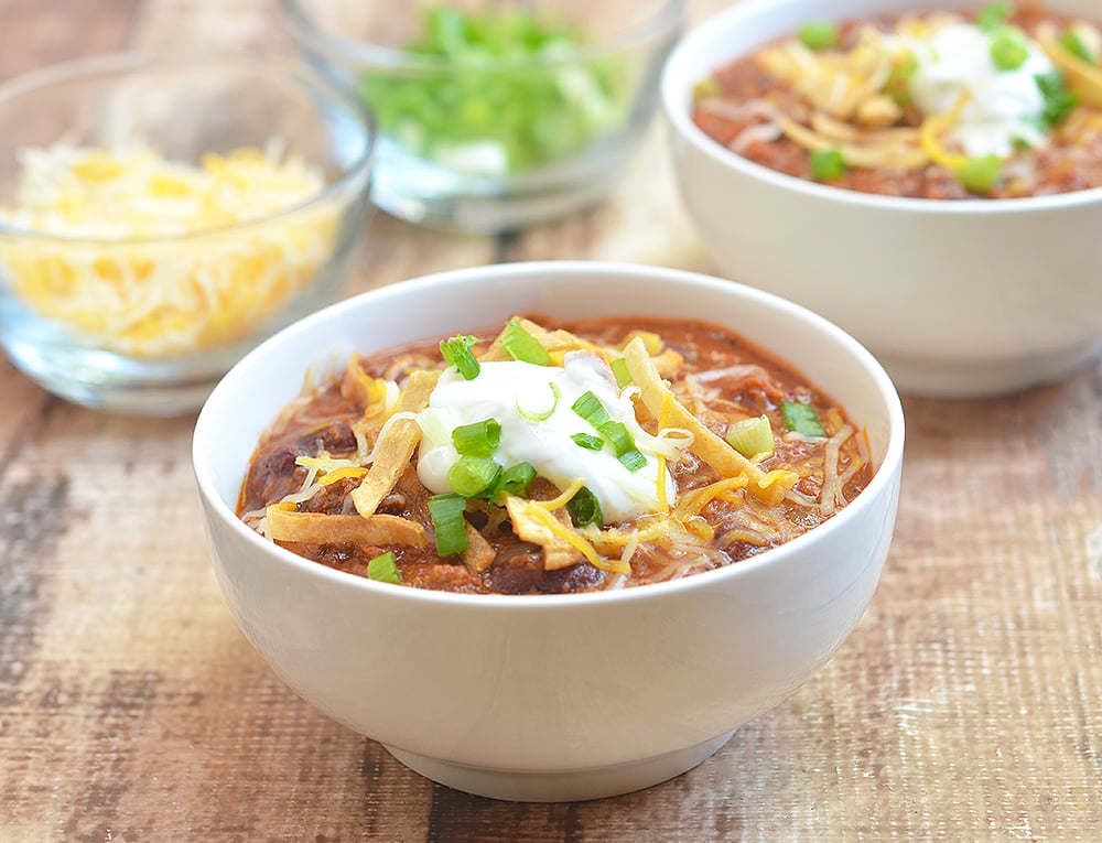 15-minute Chili has the big, bold flavors you crave in chili but without a lot of work. It requires basic pantry ingredients and is ready in 15 minutes!