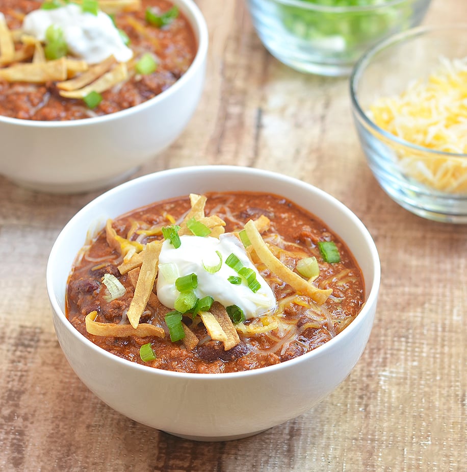 15-minute Chili has the big, bold flavors you crave in chili but without a lot of work. It requires basic pantry ingredients and is ready in 15 minutes!