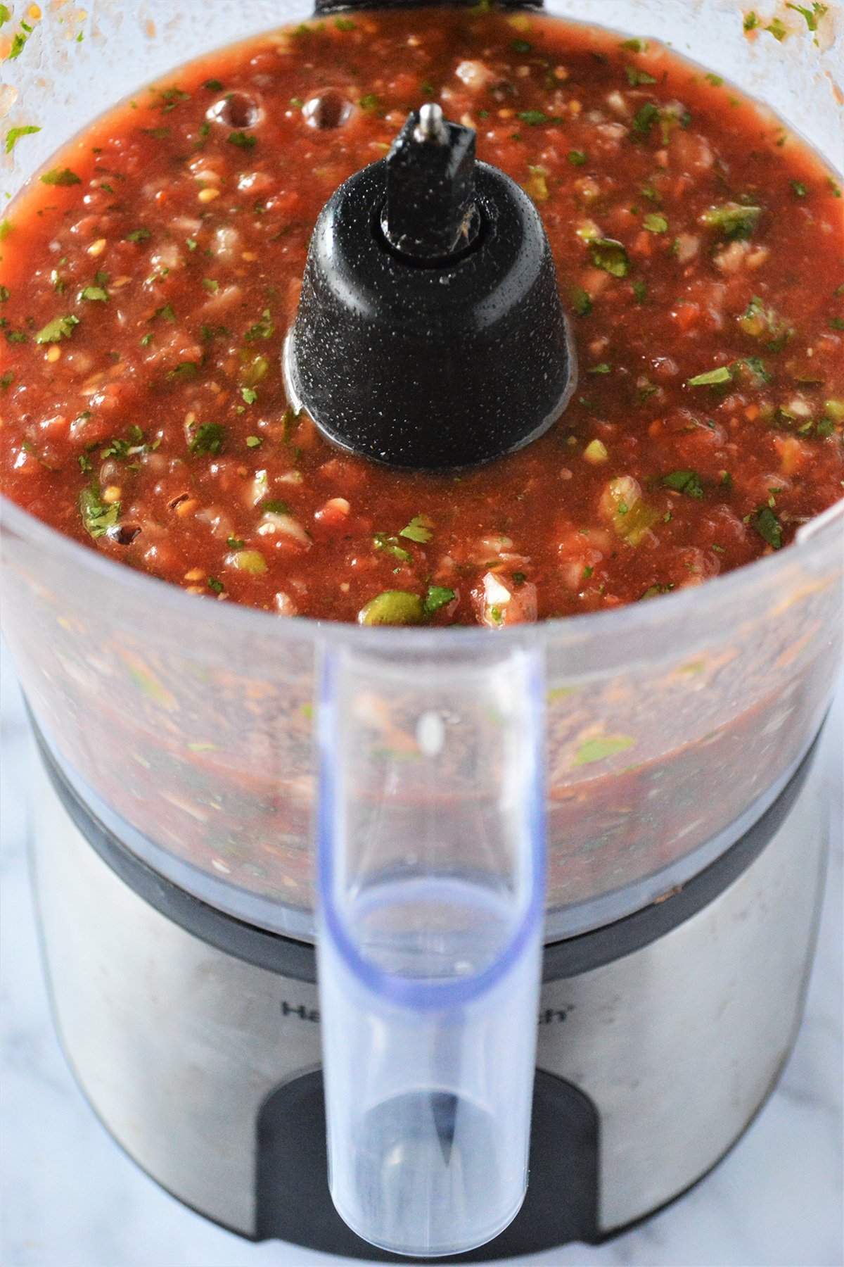 salsa in a food processor