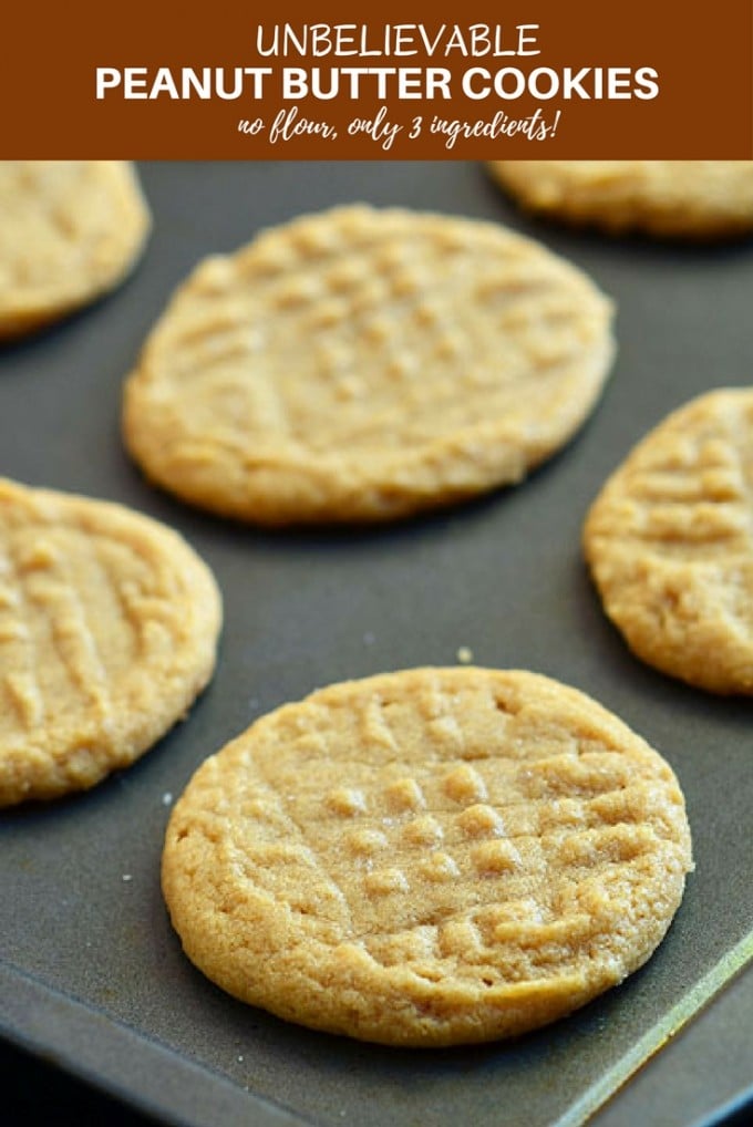 Unbelievable Three Ingredient Peanut Butter Cookies Onion Rings & Things