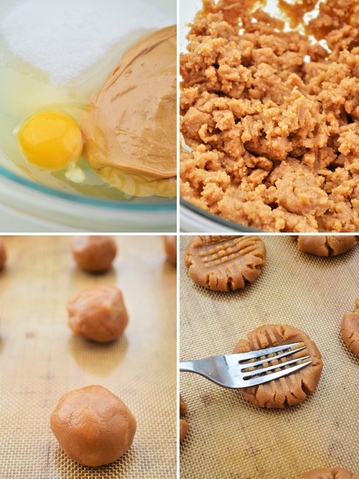 how to make three ingredient peanut butter cookies