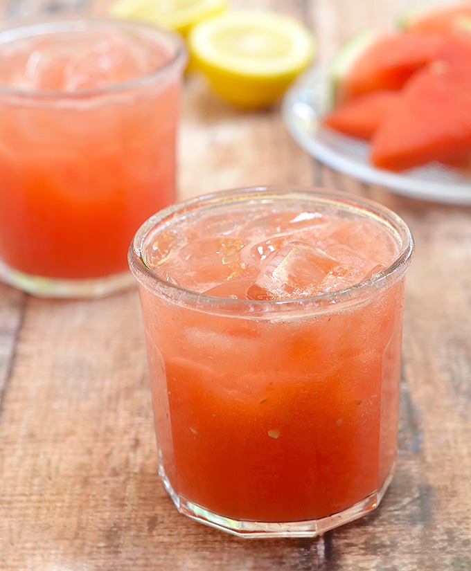 This Watermelon Lemonade is super refreshing on a hot, summer day!