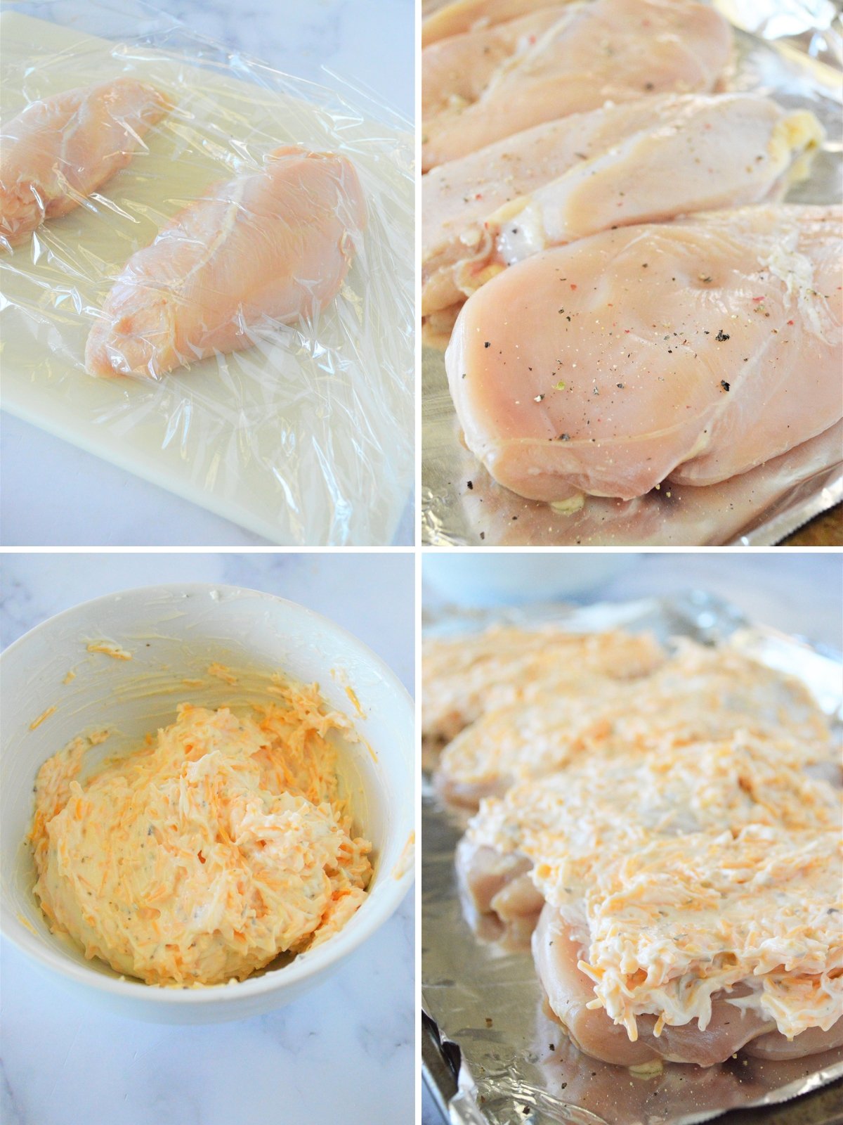 making baked chicken with mayo topping
