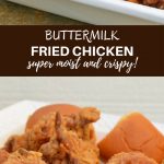 Crispy Buttermilk Fried Chicken is guaranteed to be a crowd pleaser. Learn the simple tips on how to make chicken that's moist and juicy on the inside and golden and crispy on the outside!