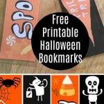 FREE Printable Halloween Bookmarks are the perfect party favors! Print, laminate, and give them out to trick or treaters. They're super cute and make reading fun!