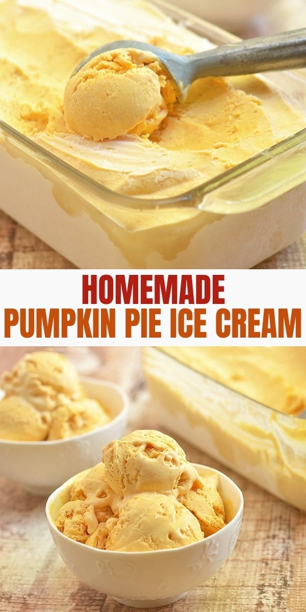 No-Churn Pumpkin Ice Cream