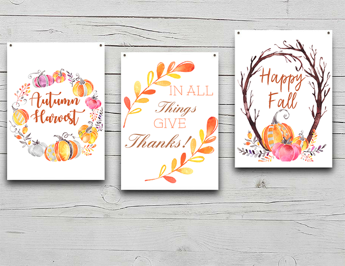 Fall Decor FREE Printables Onion Rings Things