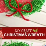 DIY Paper Christmas Wreath is a fun paper craft to do with the whole family. It's inexpensive to make and adds a festive touch to your holiday decor