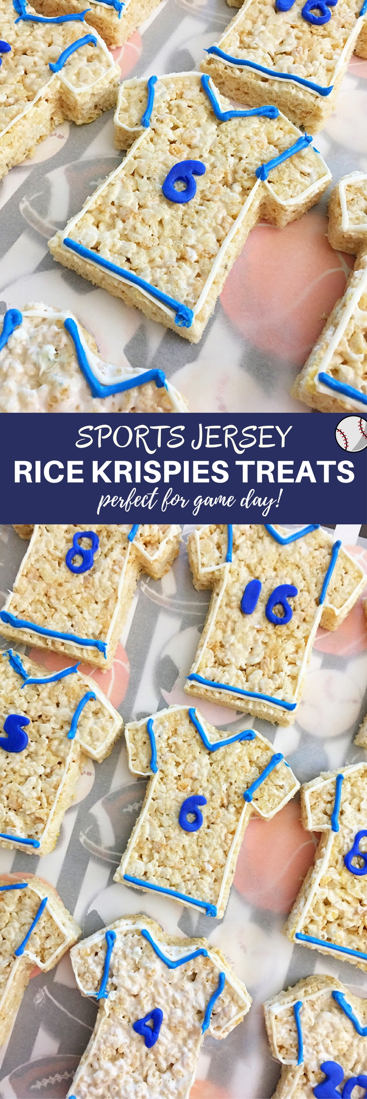 Sports Jersey Rice Krispies Treats are the perfect dessert or snack for a game day party. They're as much fun to make as they are to eat!