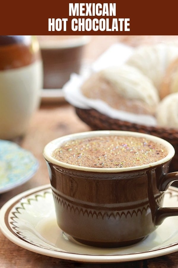 Mexican Hot Chocolate in a brown cup