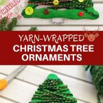 Yarn-Wrapped Christmas Tree Craft Stick Ornaments are a great holiday project for the whole family. They're so easy to make and a festive addition to your Christmas decor!
