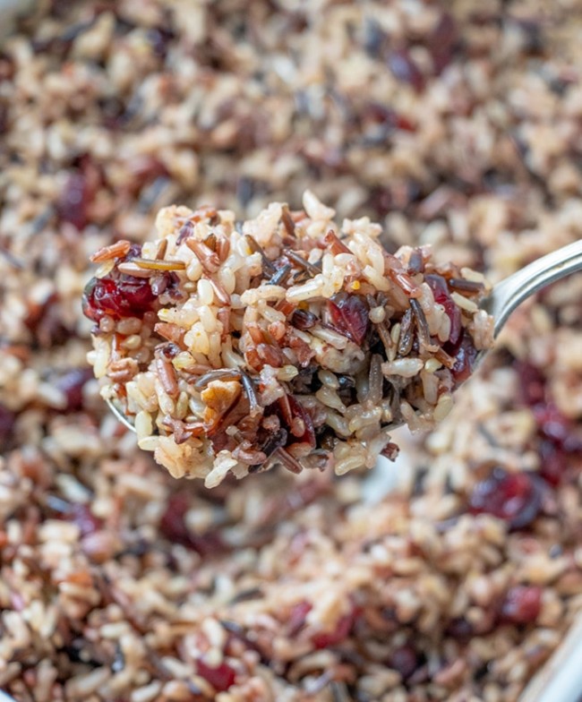 Cranberry Pecan Wild Rice Stuffing Onion Rings & Things