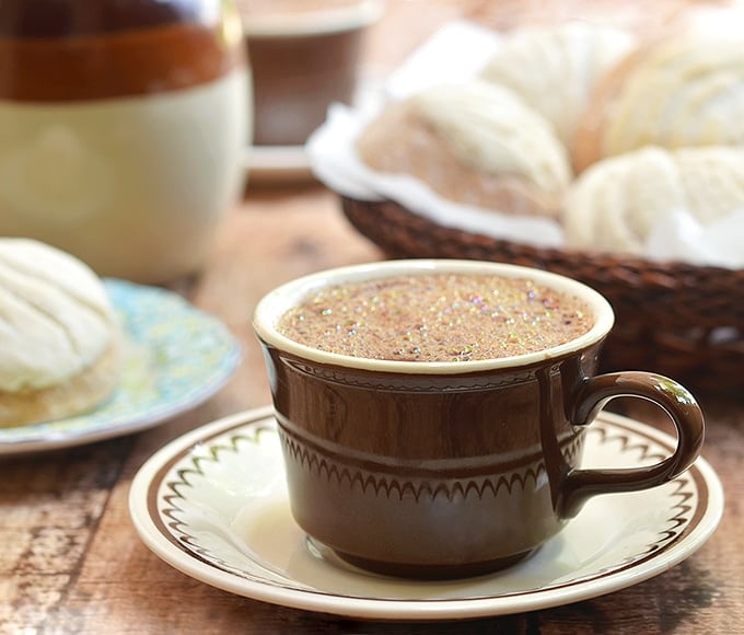 Mexican Hot Chocolate in a brown cup