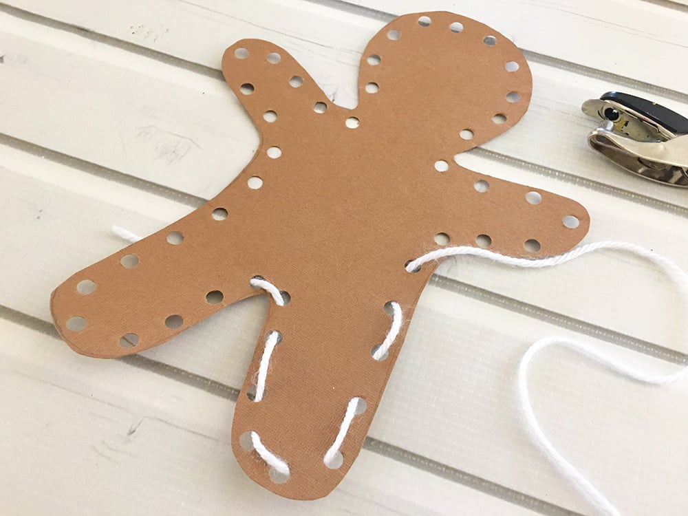 Hand-Painted Gingerbread Man Seasoning Bottle Ornament - 2 Pcs