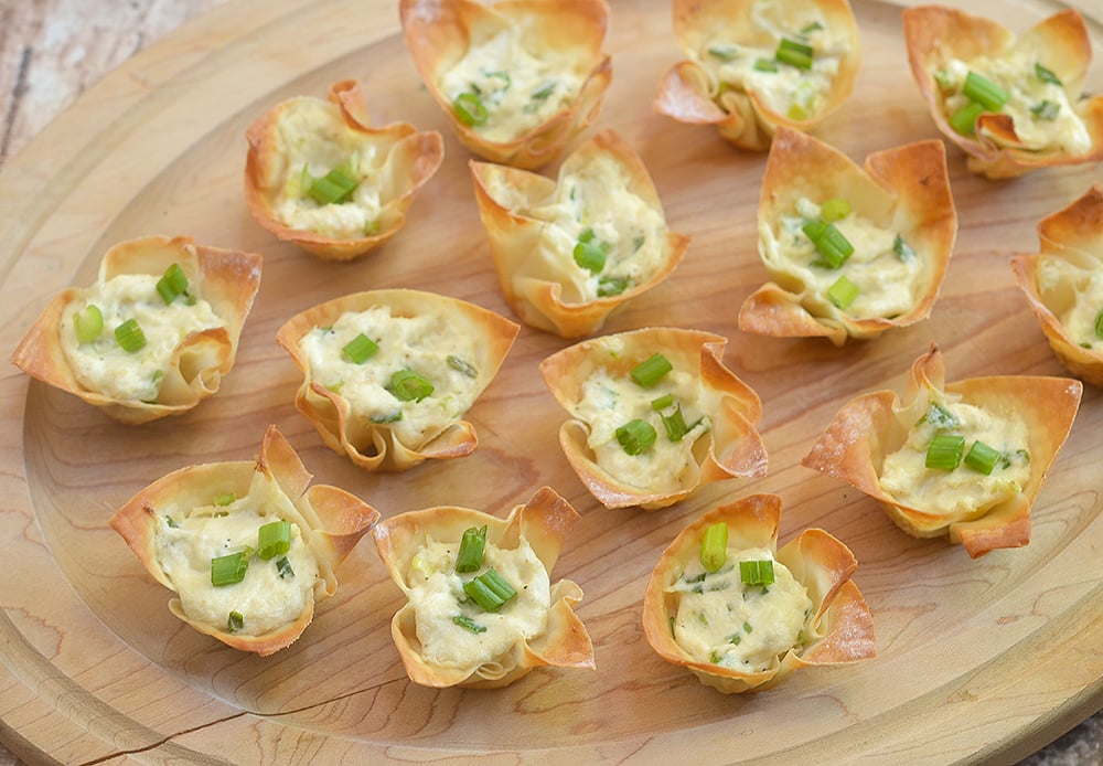 Baked Crab Rangoon Cups are a healthier option to the classic crab puffs. They're easier to make and no frying for less fat!