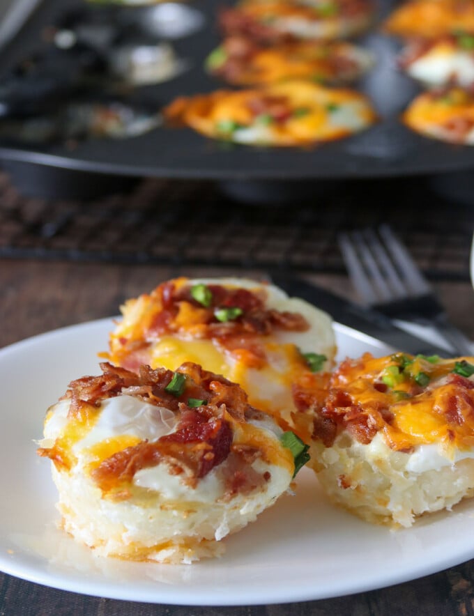 Eggs in a Nest on a white plate