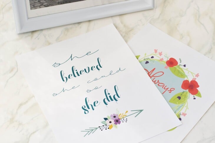 Free Inspirational Wall Art Printables - Onion Rings &amp; Things