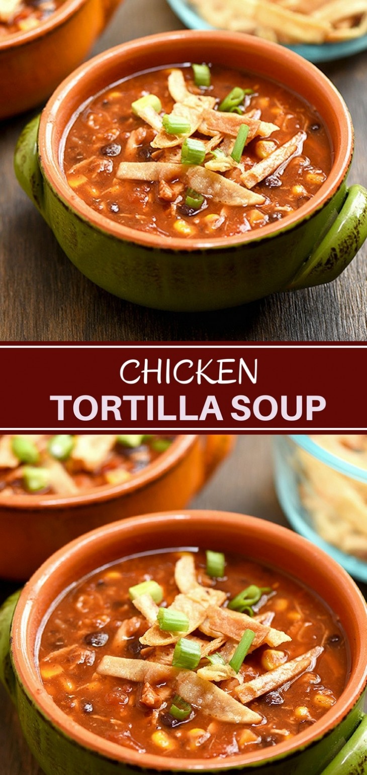 Black Bean and Chicken Tortilla Soup Recipe Onion Rings & Things