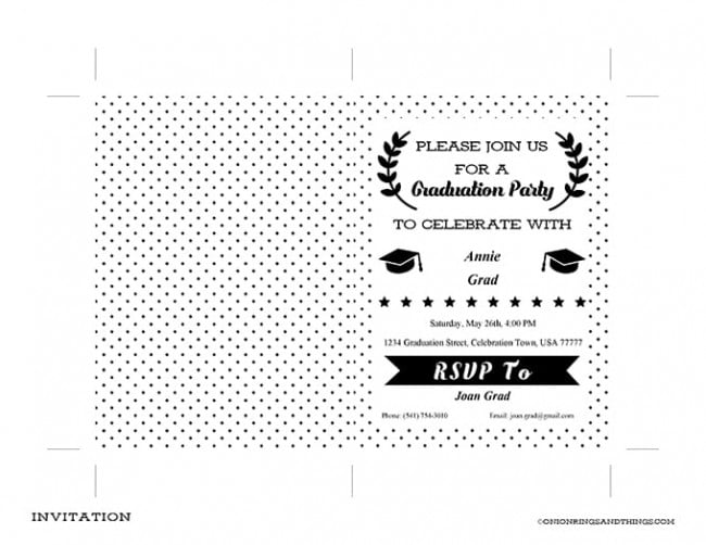 FREE Graduation Party Kit Printables - Onion Rings &amp; Things
