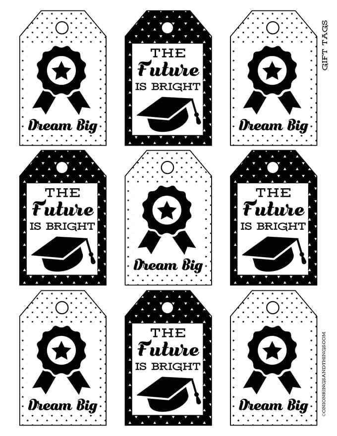 Graduation Party Gift Tags