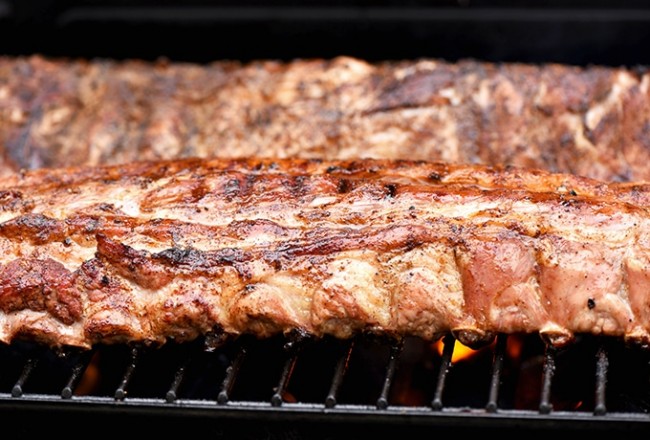 Grilled Cola BBQ Baby Back Ribs Onion Rings Things