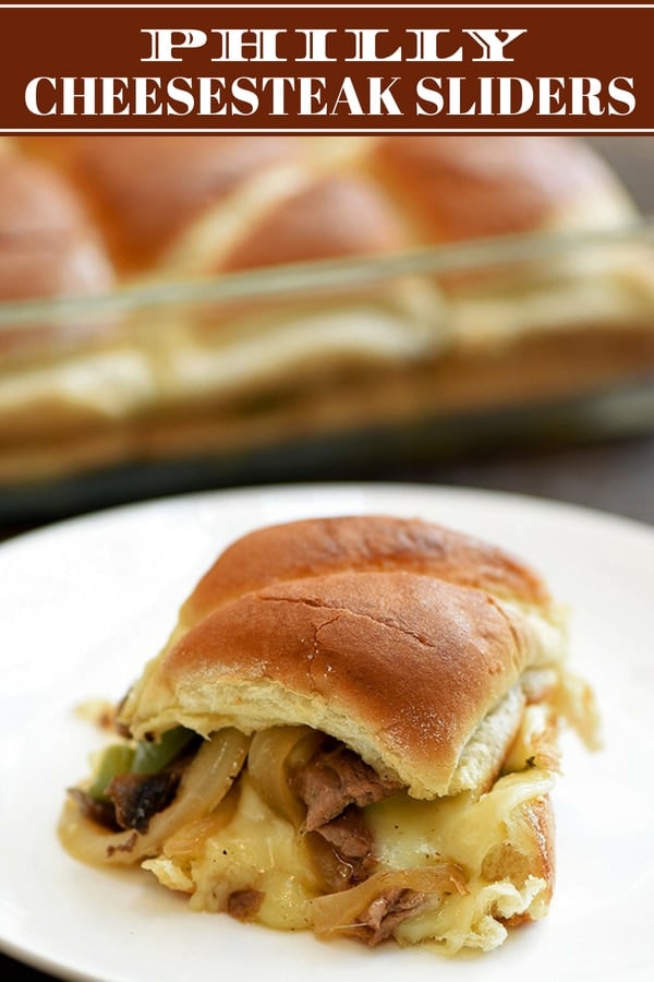 homemade philly cheesesteak on a white plate