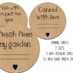 Free Canning Labels Printables