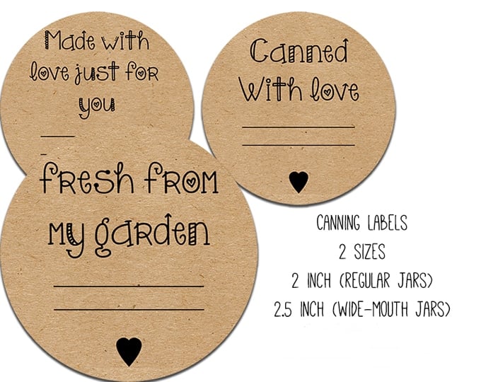 These Free canning label printables are perfect for your jar of canned goods. 