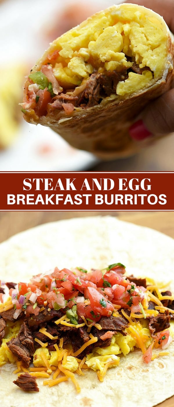 Steak and Egg Breakast Burritos