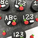 Back-to-School Cupcakes with chalkboard design