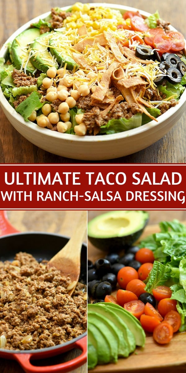 taco salad in a serving bowl