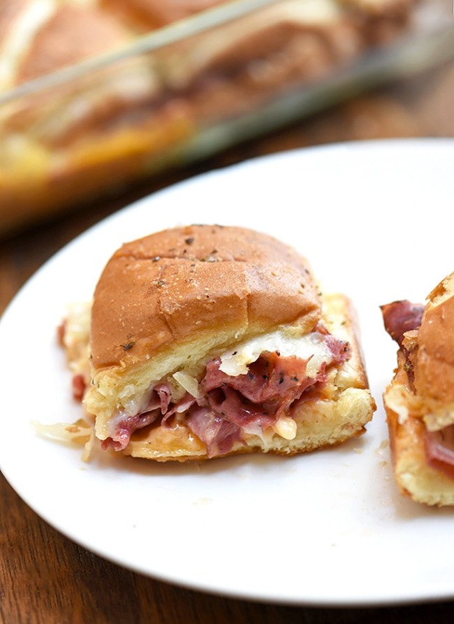 Hot Pastrami Sliders Onion Rings & Things