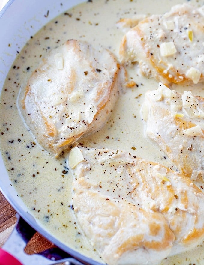 One-Pan Dijon Chicken in a skillet