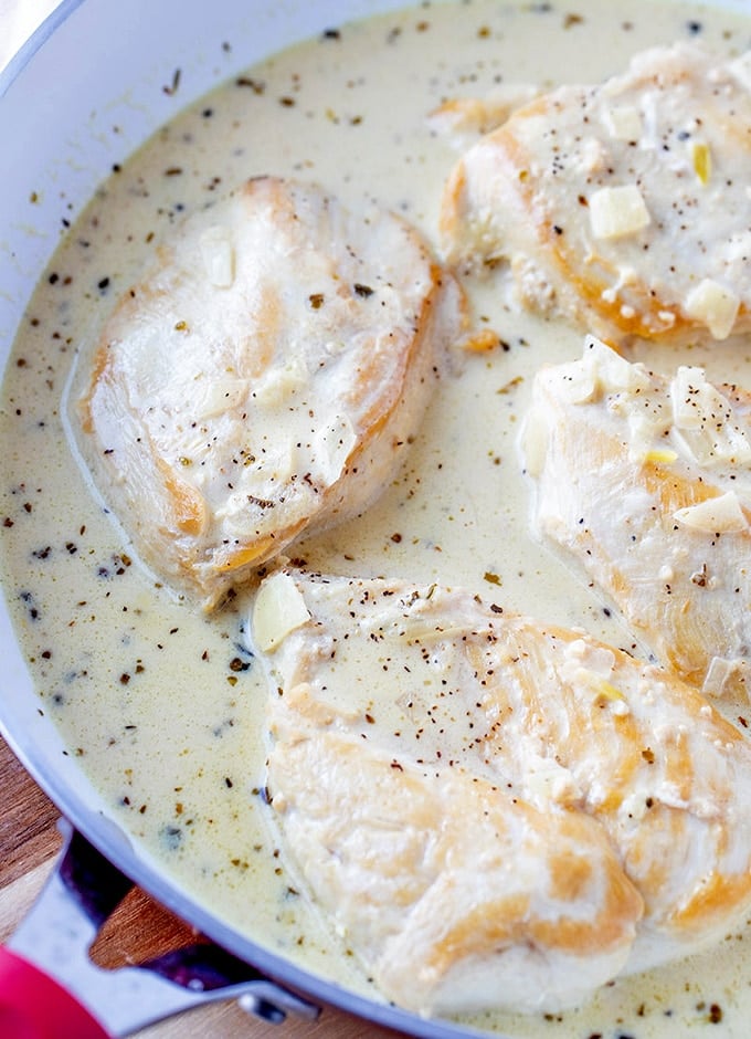 One-Pan Dijon Chicken in a skillet