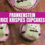 Frankenstein Rice Krispies Cupcakes