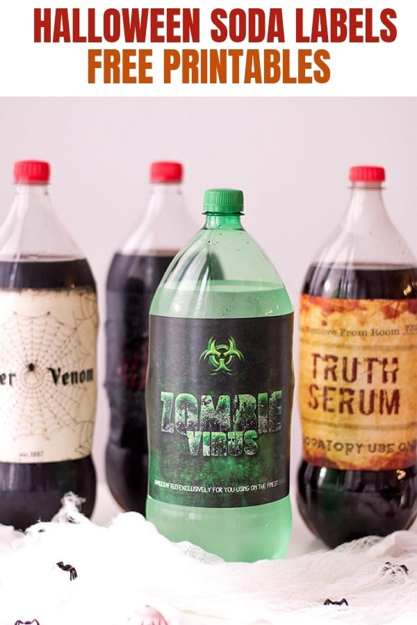 Halloween Soda Labels FREE Printables