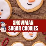 snowman-decorated sugar cookies