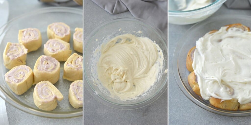 making cream cheese danishes.
