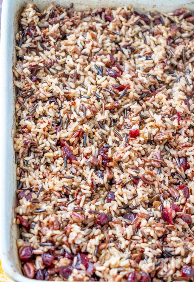 Cranberry Pecan Wild Rice Stuffing Onion Rings & Things