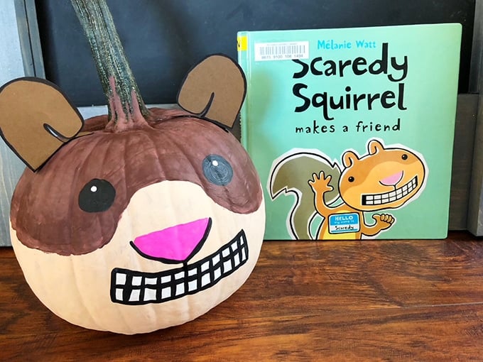 Scaredy Squirrel Pumpkin