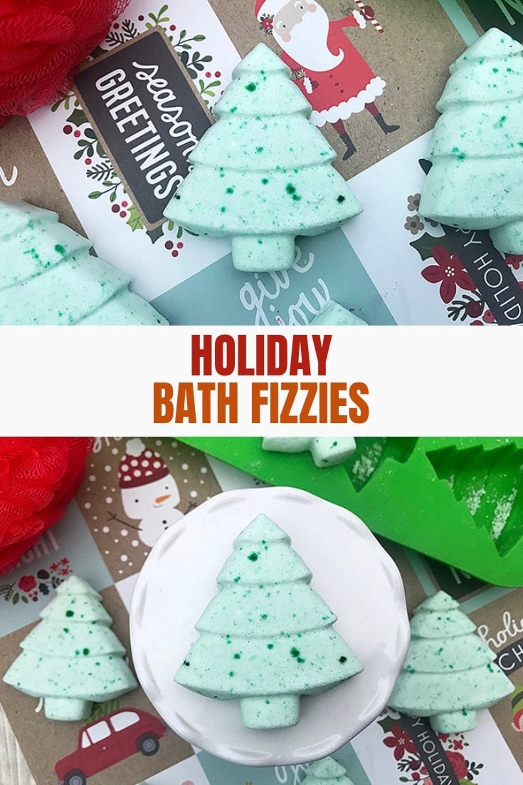 holiday batch bombs in Christmas tree shapes