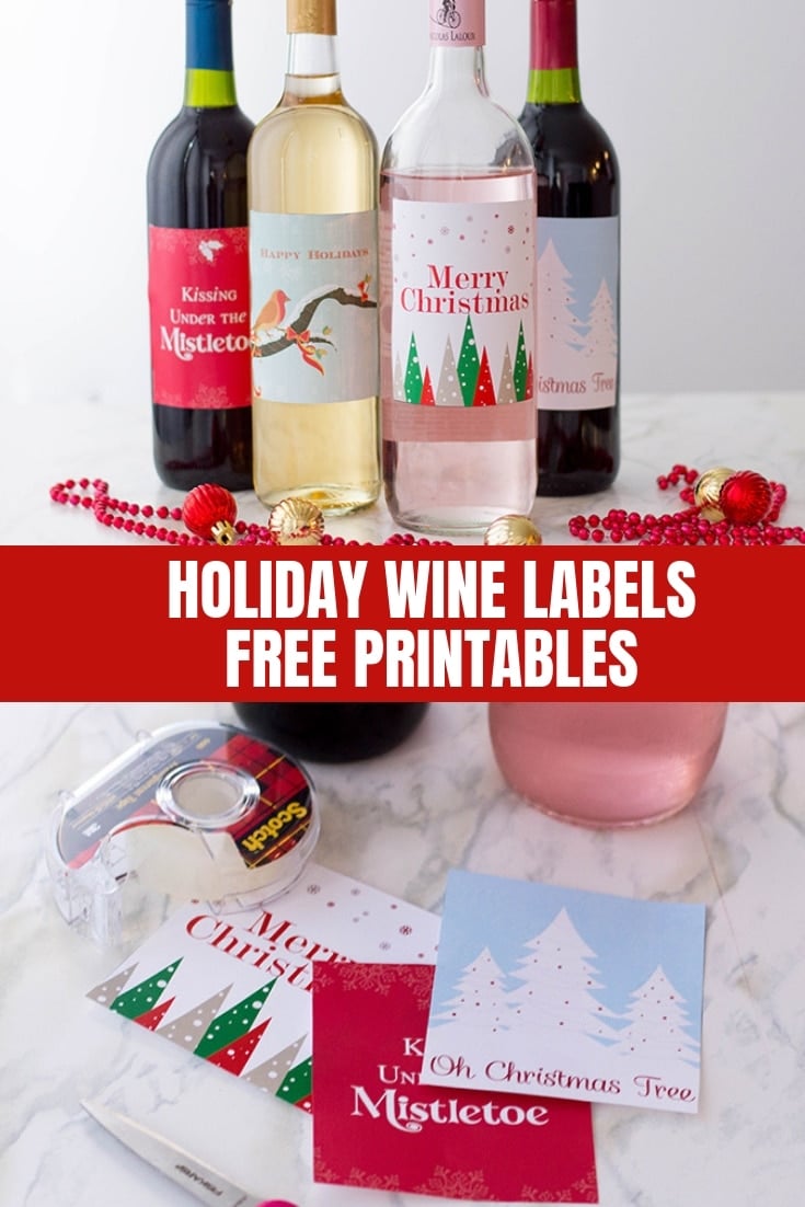 Holiday Wine Labels Free Printables Onion Rings Things